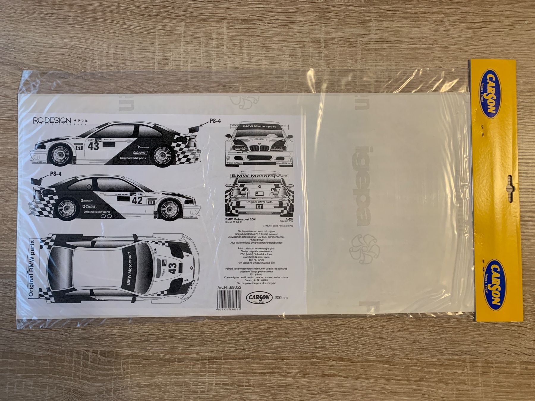 Tamiya Modellismo RC: Tamiya Carson BMW M3GTR Kleber 1:10 – Nuovo e nell'imballaggio originale da Mezzovico venduto da Herbie53