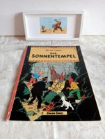 Tim & Struppi Set: Der Sonnentempel-Comic(18) & Fan Gemälde