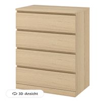 Ikea Malm Kommode mit 4 Schubladen, helles Holz, Top! (56)