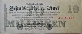 Reichsbanknote Zehn Millionen Mark 25.Juli 1923