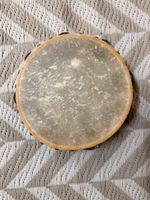 Tamburin Holz mit Metallzimbeln 25cm guter Zustand