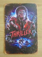 Plaque en métal Vintage Thriller MJ