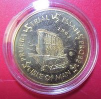 Isle of Man, seltene Trial Coin / Probe, Jahr 2003 Top