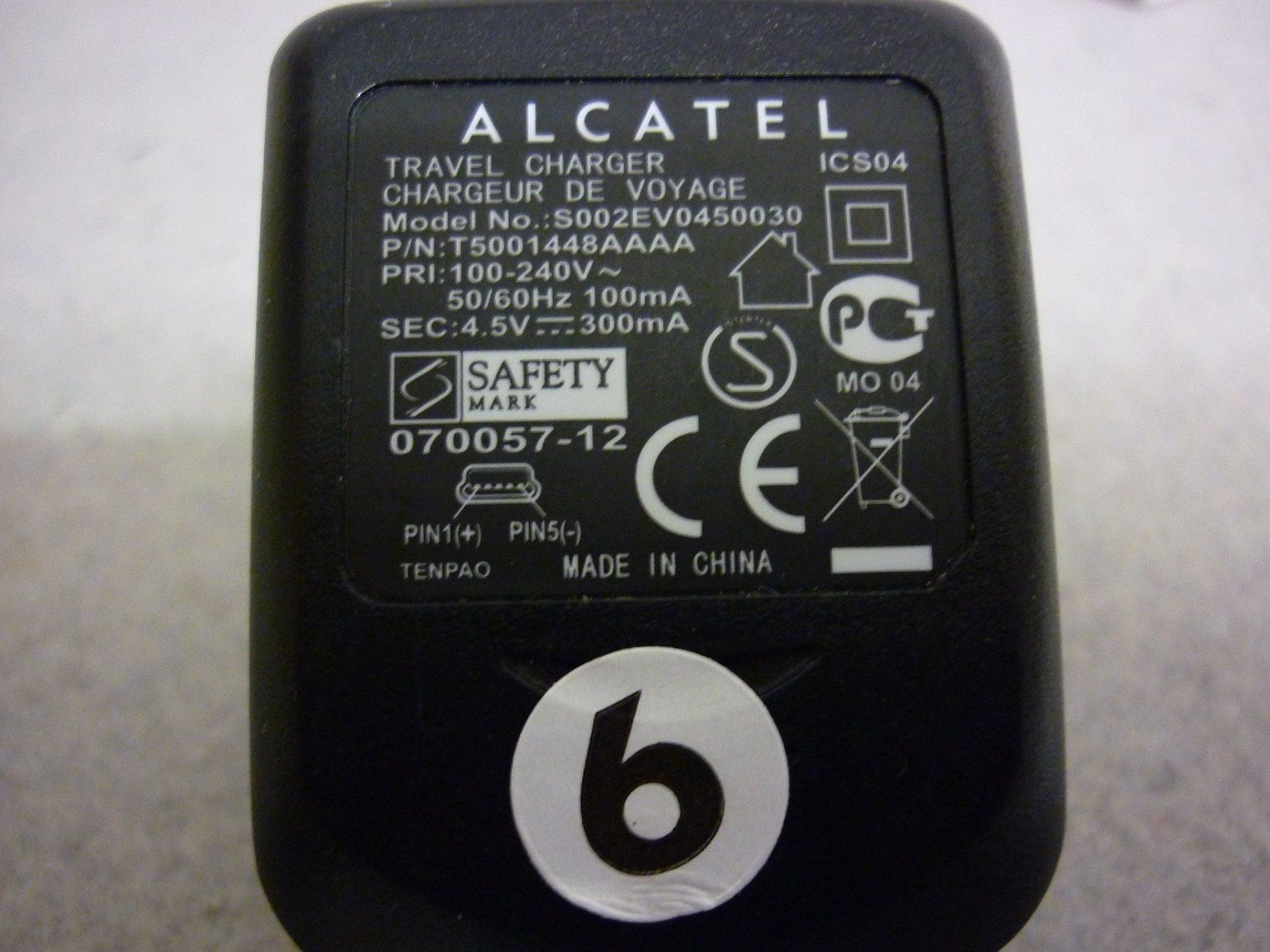 Caricatori & Batterie: Ladekabel / Alcatel S002EV0450030 – Usato da Aarwangen venduto da SEC500 2