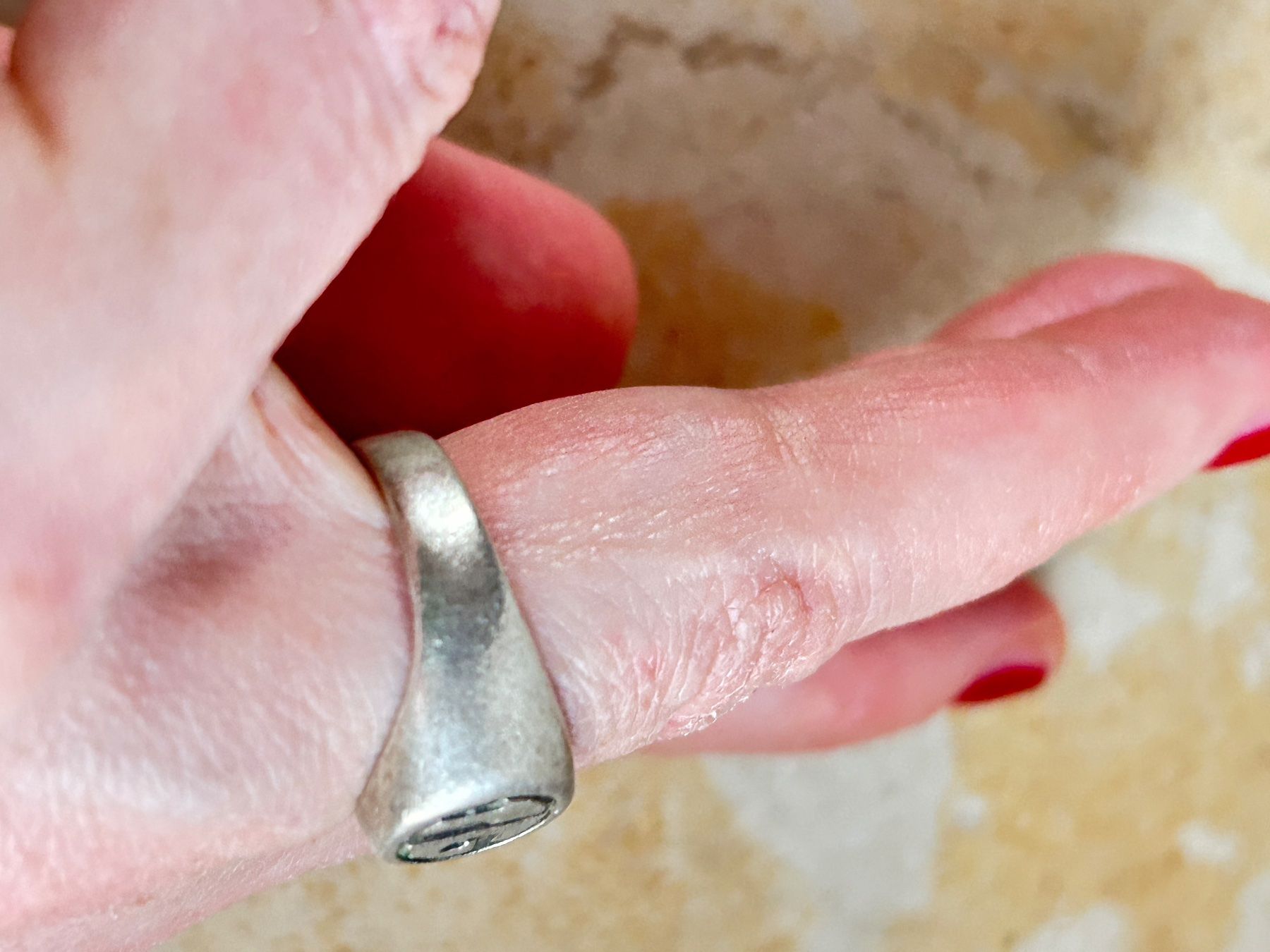 Anelli: Silberring Siegelring mit Gravur "TG" Gr. 55 – Usato da Laufen venduto da Bellebellezza 3