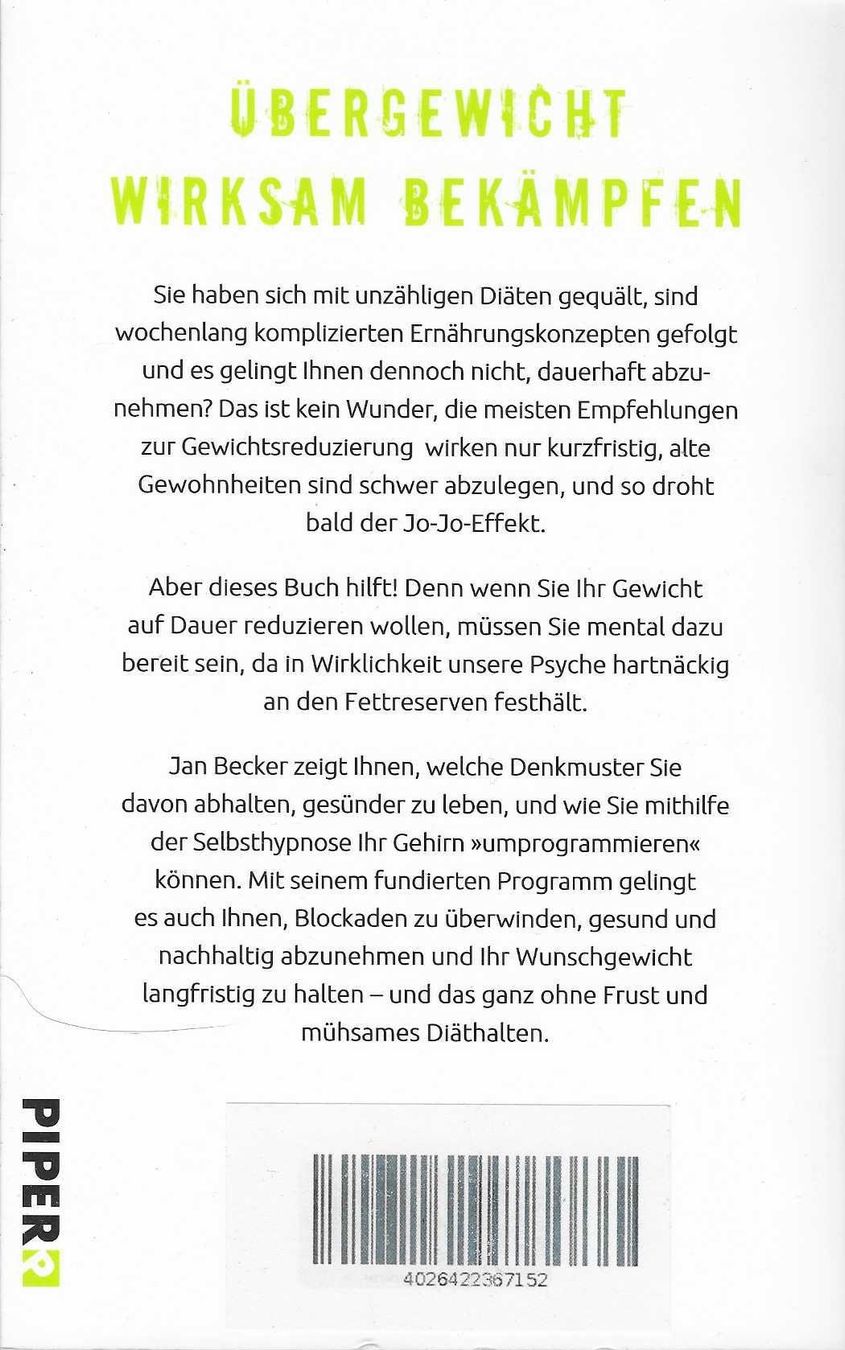 Libri: Jan Becker Du kannst schlank sein, wenn du willst – Usato da Flims - Dorf venduto da Stagediver 1