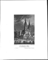 Basel Münster  Aquatinta von Nilson