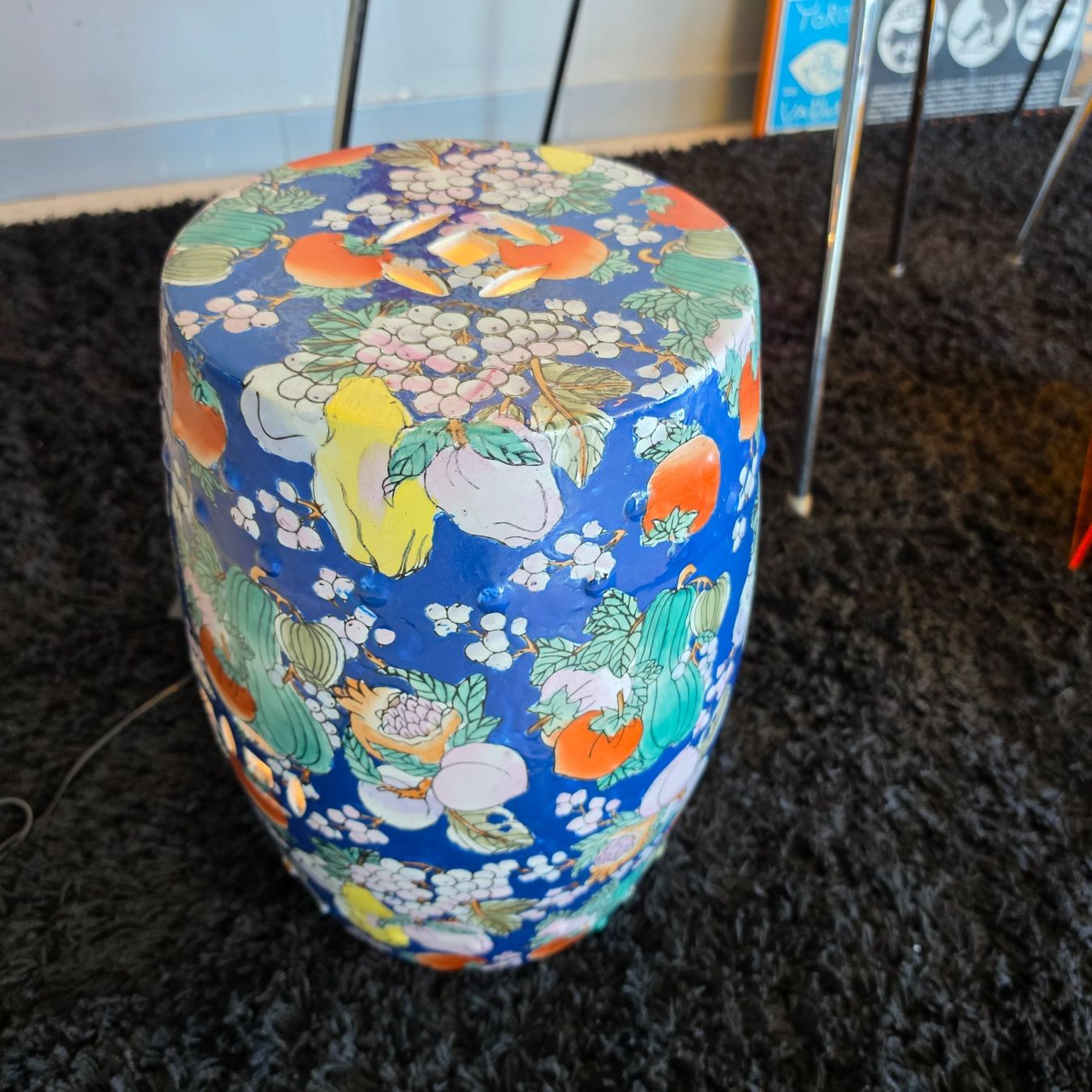 Sgabelli: Chinese Ceramic Garden Stool, Keramik Hocker, Handarbeit – Usato da Nottwil venduto da Wondewa-Shop