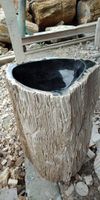 Waschbeckensäule Fossil Versteinertes Holz Stand-Waschbecken