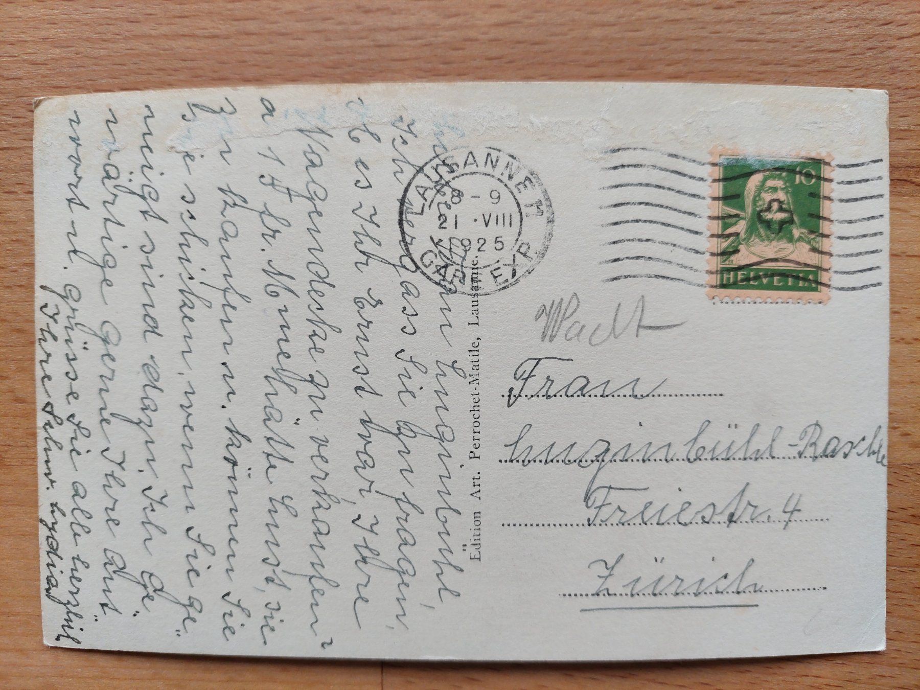 Cartes postales: AK Lausanne – D'occasion à Obfelden par Foto_Bild_Kunst_Buch 1