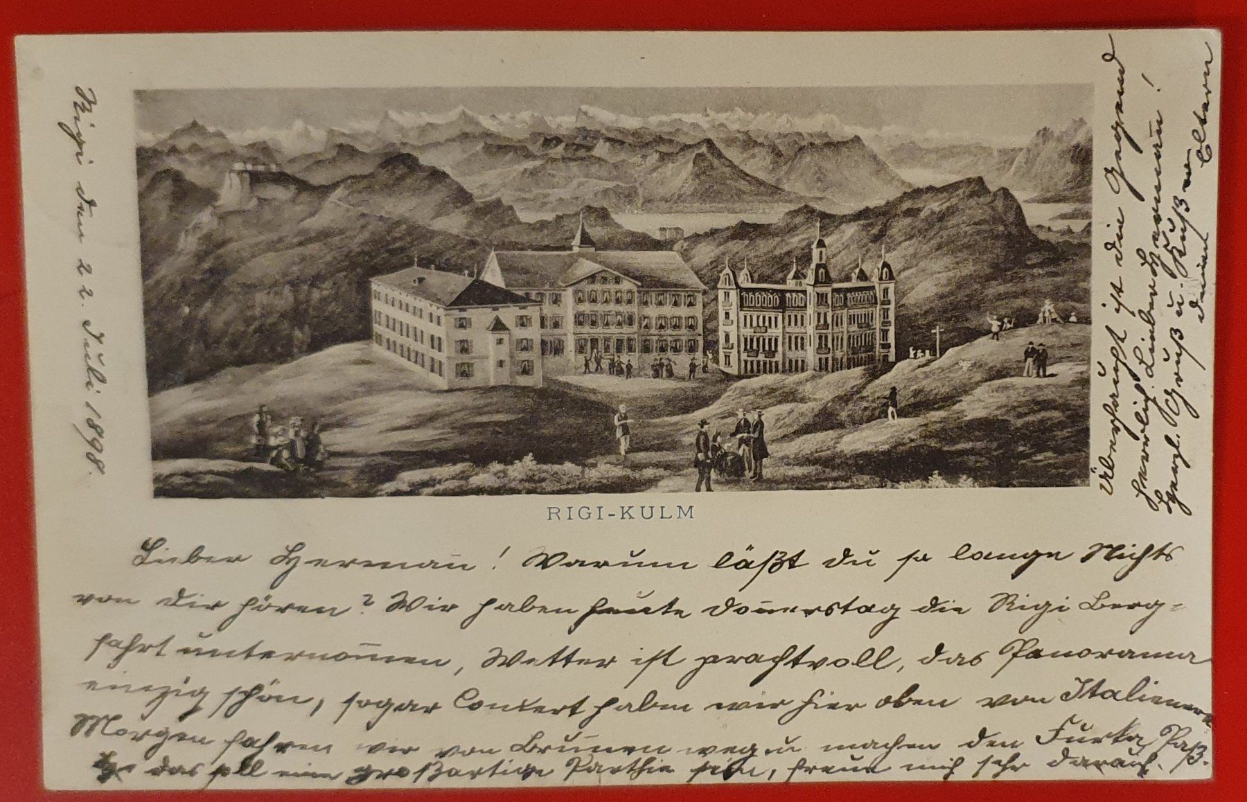 Cartoline postali: Rigi Kulm 1898 – Usato da Kreuzlingen venduto da Rschweiz1