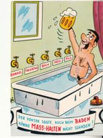 Humorkarte Baden mit Mass 1994