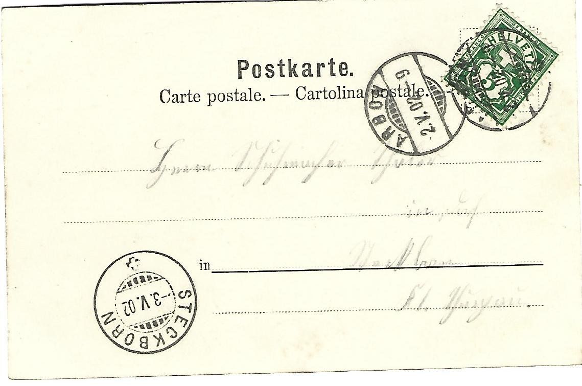 Cartoline postali: Gruss aus Arbon 3-Bild – Usato da Wetzikon ZH venduto da Brulu100 1