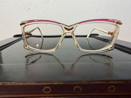 Lunettes Cazal vintage monture transparente état usagé