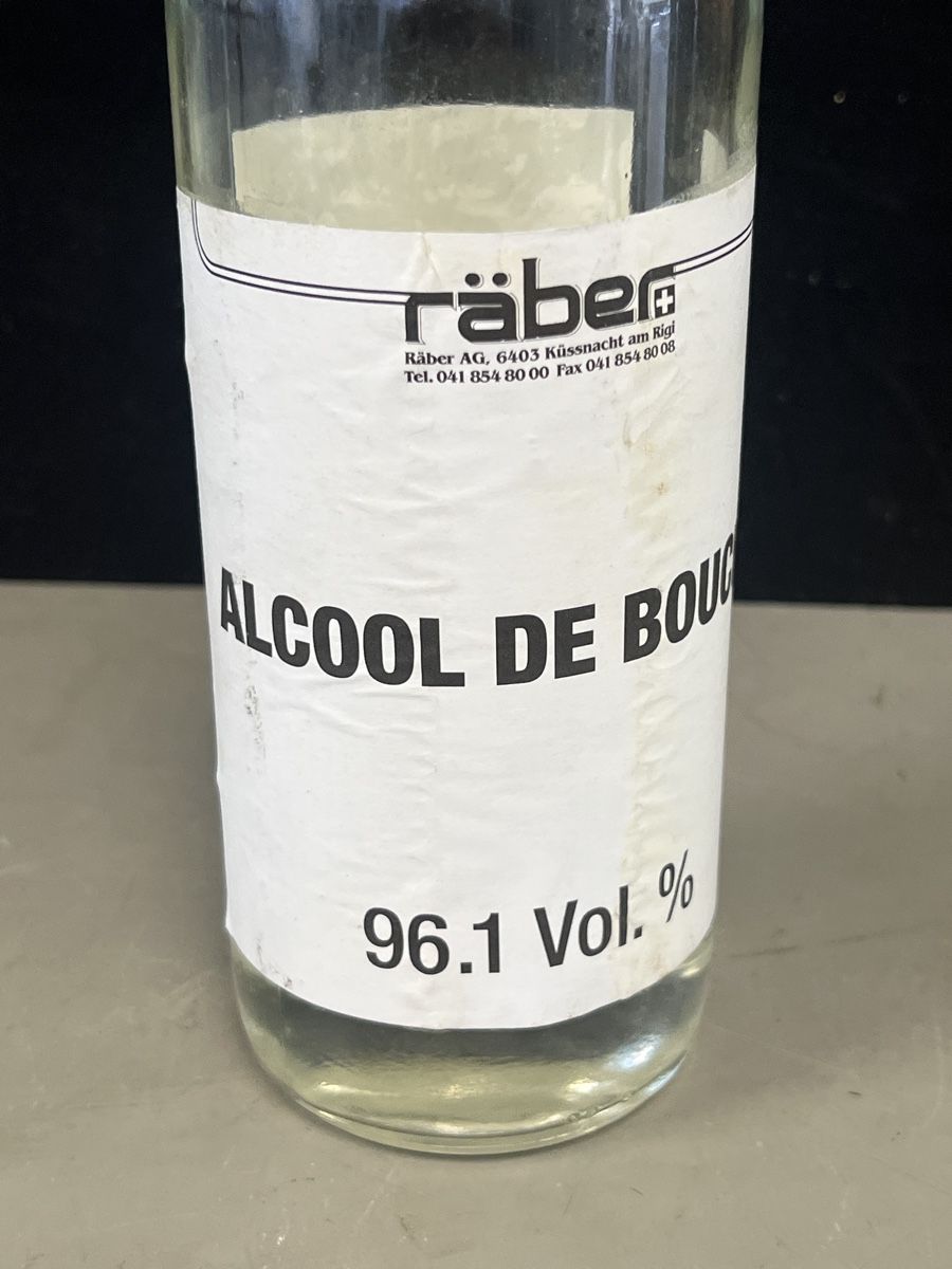 Bevande alcoliche:  Absinthe fée verte Alcool de bouche Räber 96.1 Vol. %  – Usato da Genève venduto da Leboucheoreilles 2
