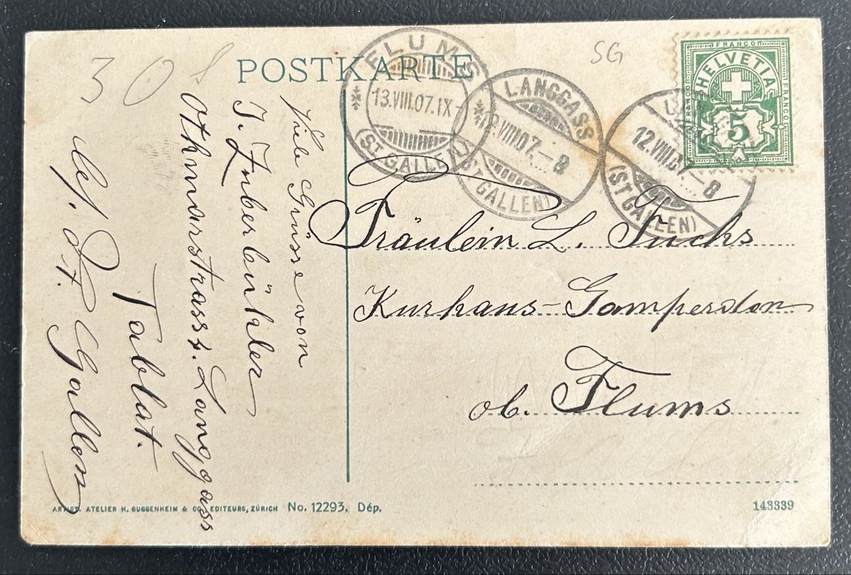 Cartoline postali: St.Gallen Wildeggstrasse  – Usato da Horw venduto da Tellbub 1