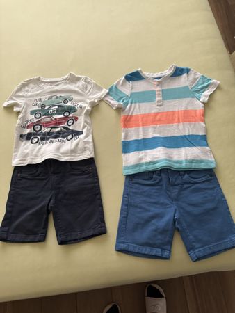 2x Kinder T-Shirts & Hosen Gr. 104