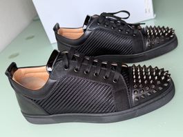 CHRISTIAN LOUBOUTIN Junior Spikes Leder Low Top Sneakers 43
