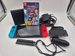 Nintendo Switch Konsole mit Spiel Mario + Rabbits