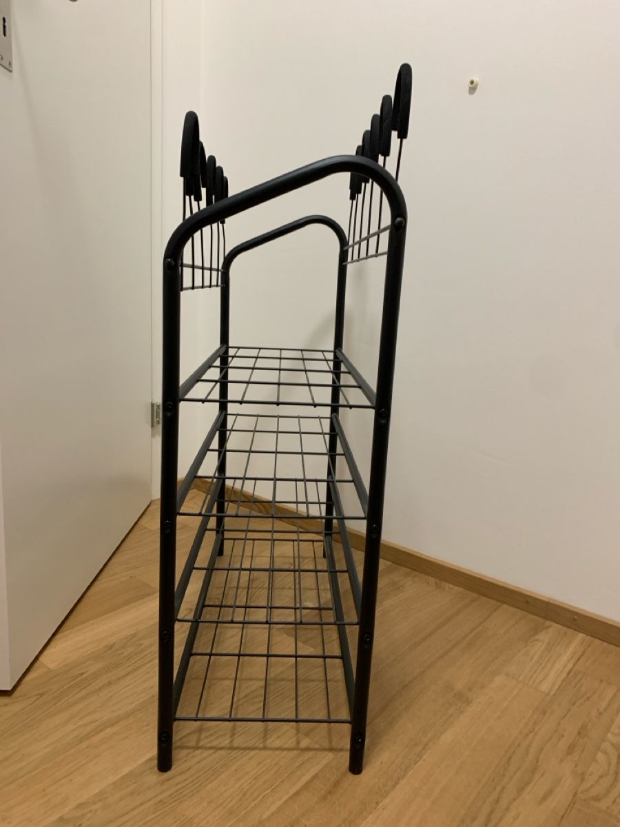 Regale: Schuhregal schwarz, Metall – Gebraucht aus Urdorf von nao_ww7f 1