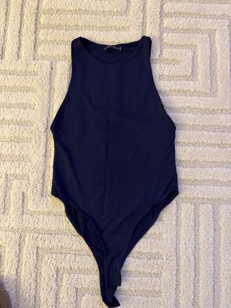Zara Navy Bodysuit - Size M - Summer Essential! Chic Look!