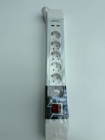 Steckdosenleiste, Überspannungsschutz, 5-fach SCHUKO, 2x USB