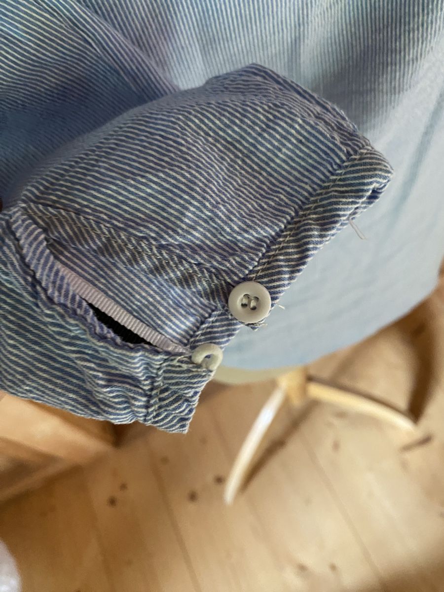 Camicette: Gestreifte Bluse mit coolem Detail – Usato da Bern venduto da ha6_zm75 3