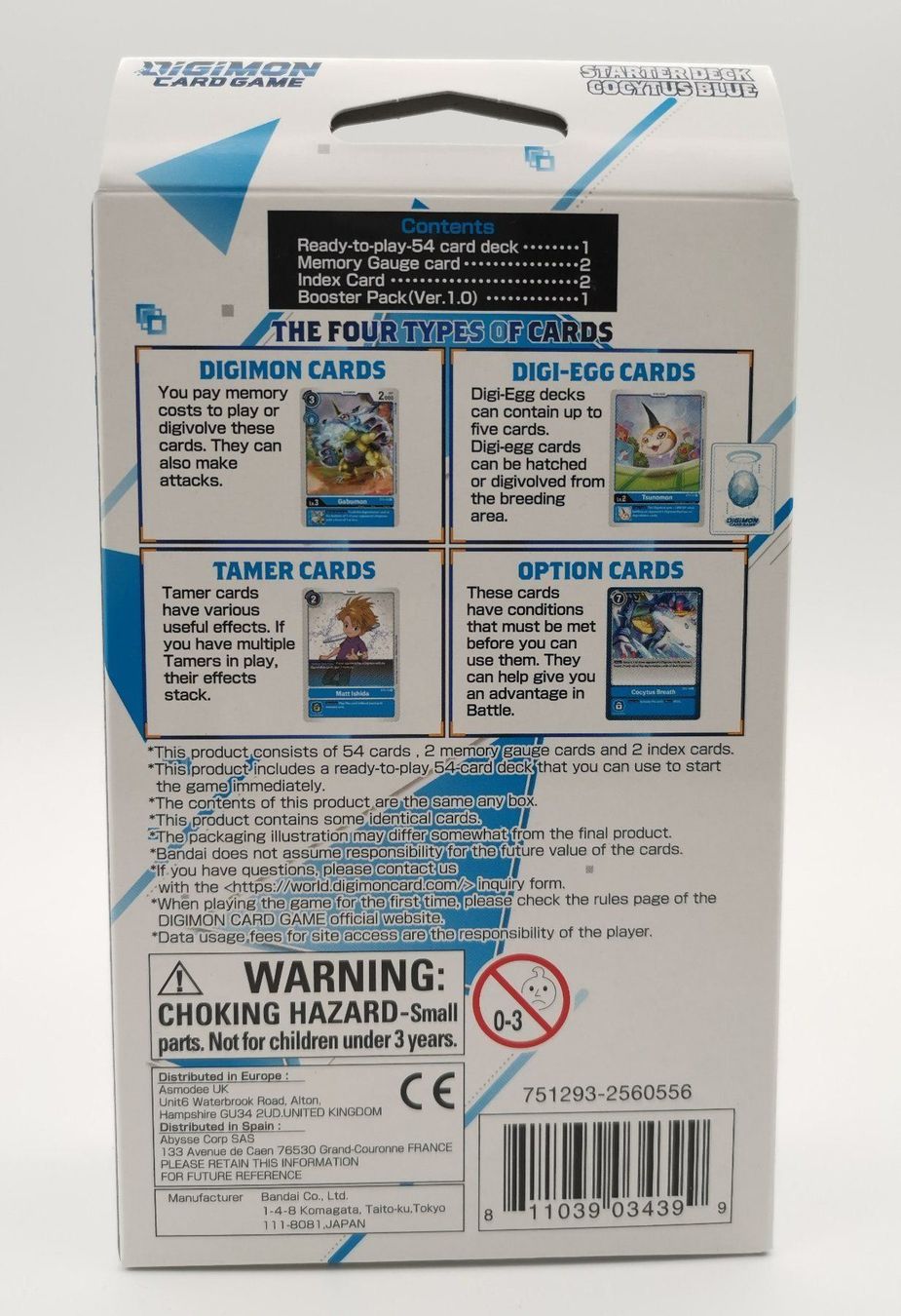 Carte collezionabili: Digimon - Starter Deck Display Cocytus Blue ST-2 / EN – Nuovo e nell'imballaggio originale da Niederglatt ZH venduto da RetroBros 2