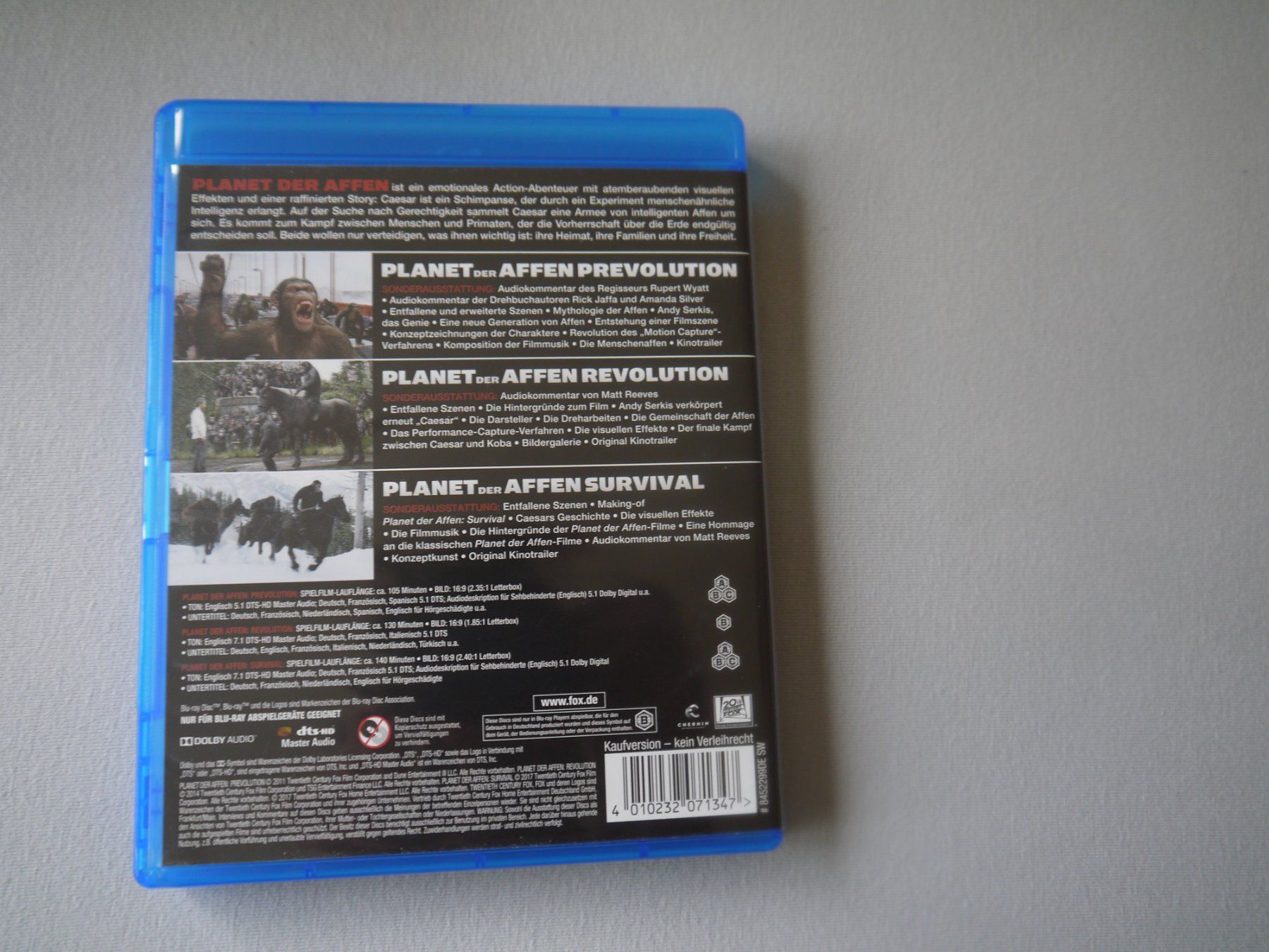 Tutti i DVDs: PLANET DER AFFEN - Trilogie – Usato da Hagendorn venduto da Blaf 3