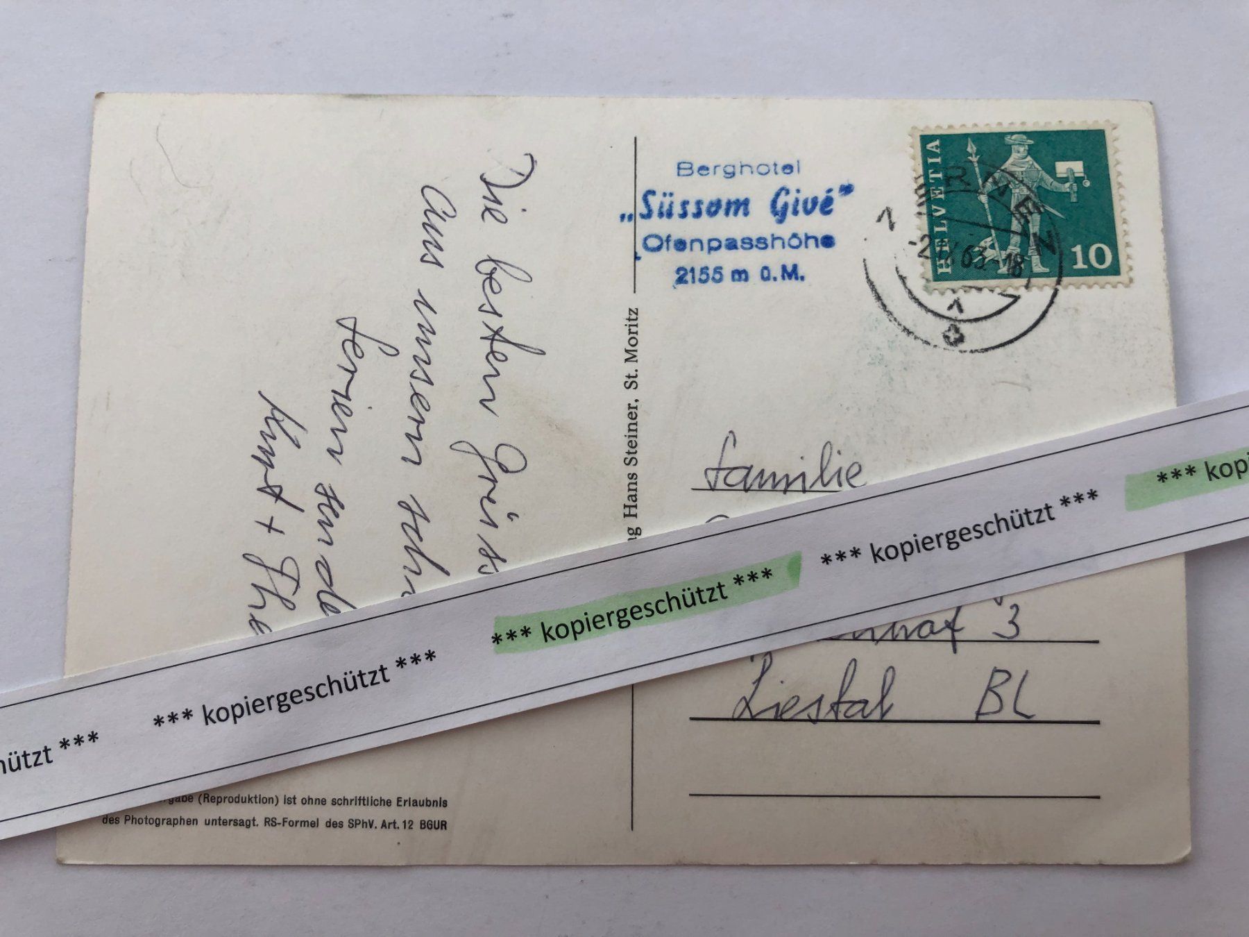 Cartoline postali: Piz Palü mit Morteratschgletscher alt AK – Usato da Hefenhofen venduto da Bierinder 1