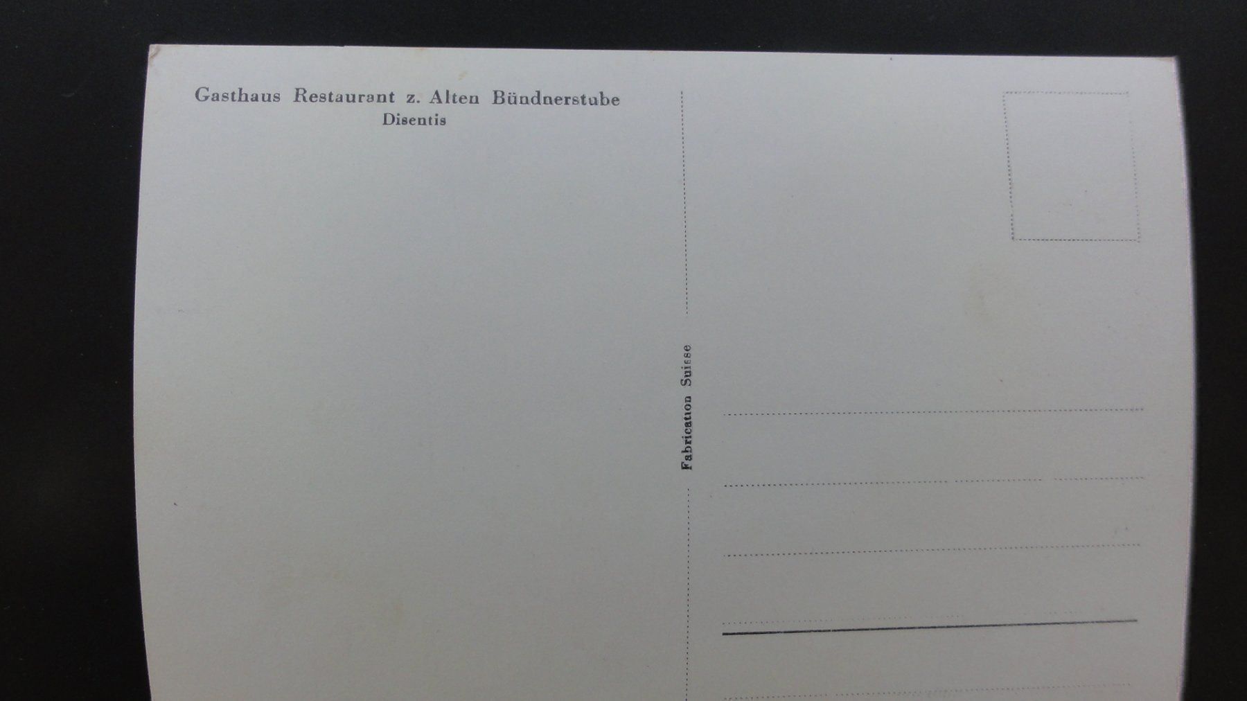 Cartoline postali: Antike Postkarte z.alten Bündnerstube – Usato da Abtwil SG venduto da mutts1 1