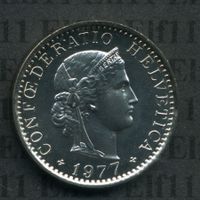 CHF___0.20 1977 stgl * nigelnagelneu! 20 Rappen