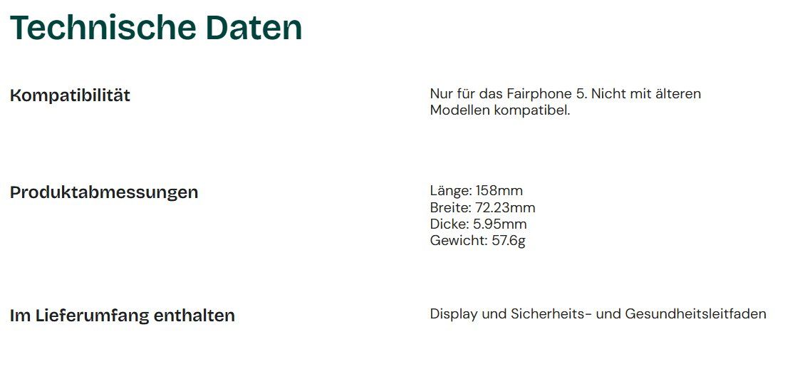 Fairphone Portables: Fairphone 5 Display – Neuf avec emballage d'origine à Stadel (Winterthur) par JonathanKTDJ 2