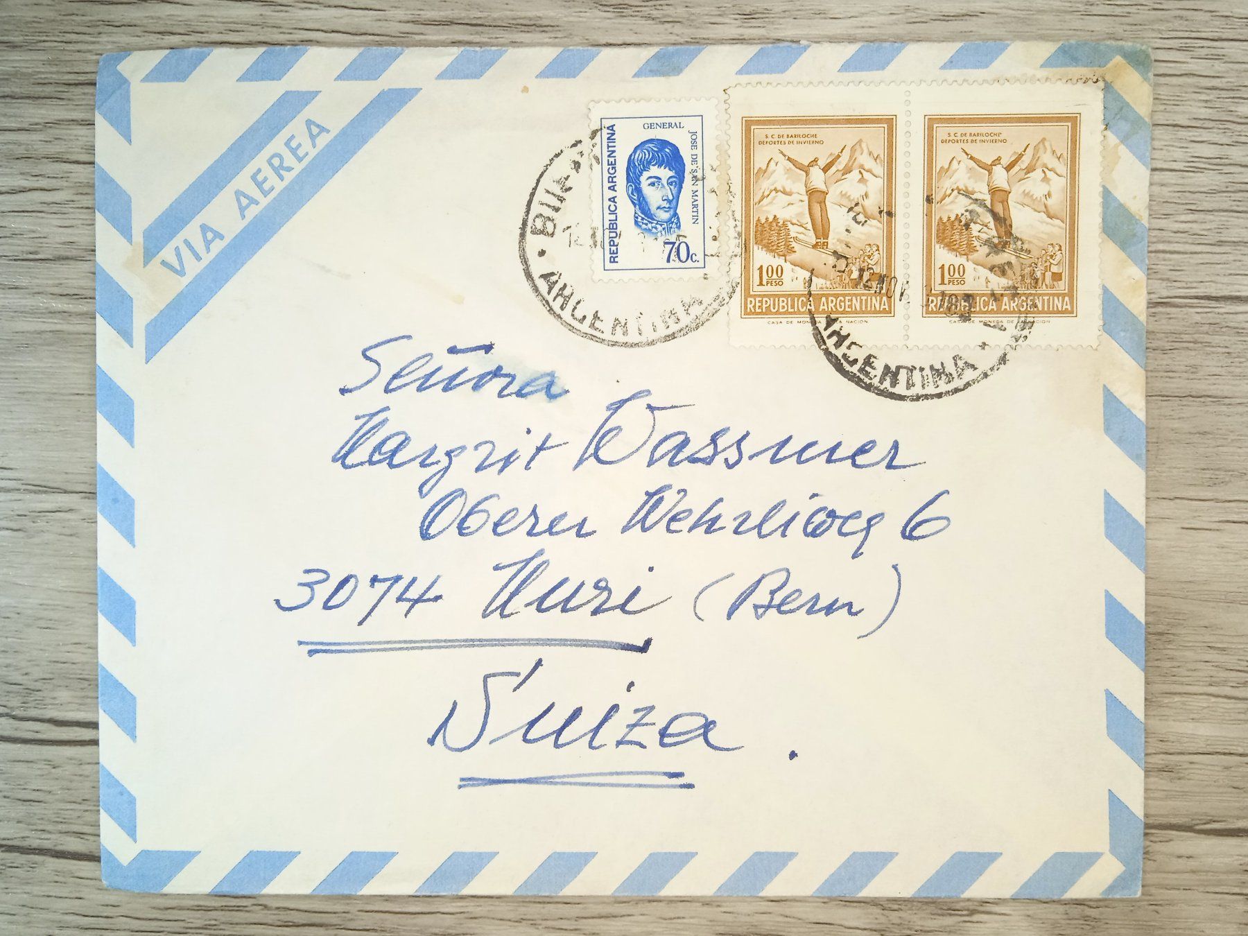 Tutti i francobolli: TR65 Enveloppe + Timbre Argentine 19xx – Usato da Cousset venduto da Patrick_Collections