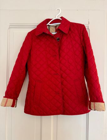 BURBERRY BRIT Damen Steppjacke Jacke rot Grösse S Burberrys