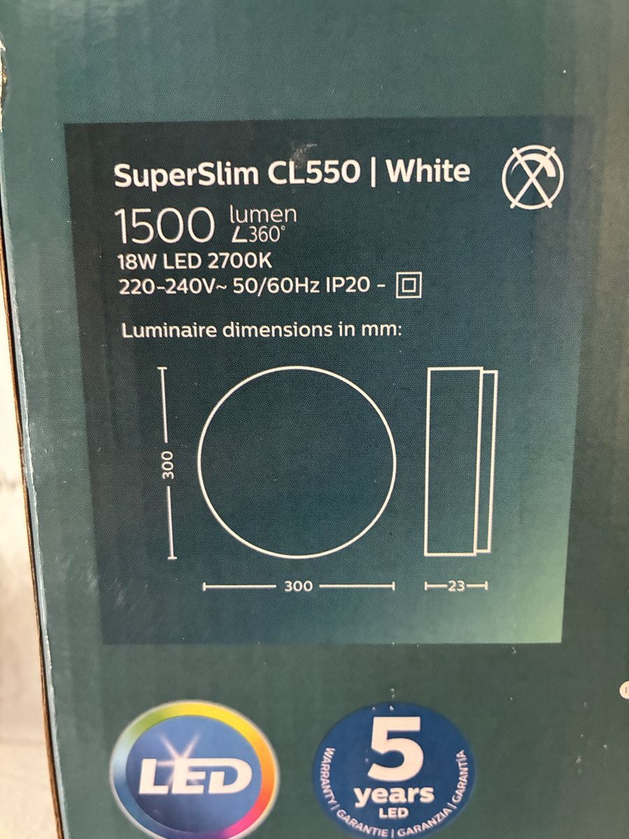 Philips Lampadari & plafoniere: Philips LED Deckenleuchte SuperSlim CL550 SceneSwitch Neu – Nuovo e nell'imballaggio originale da Rüthi (Rheintal) venduto da Mandalorianer 2