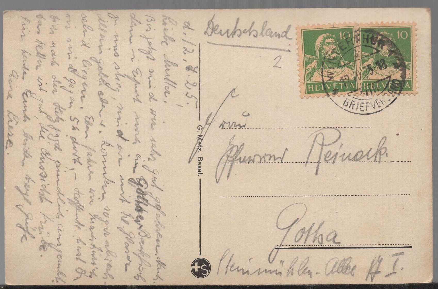 Cartoline postali: Bodensee  Luftbild  1925 – Usato da Aarau venduto da kufi44 1
