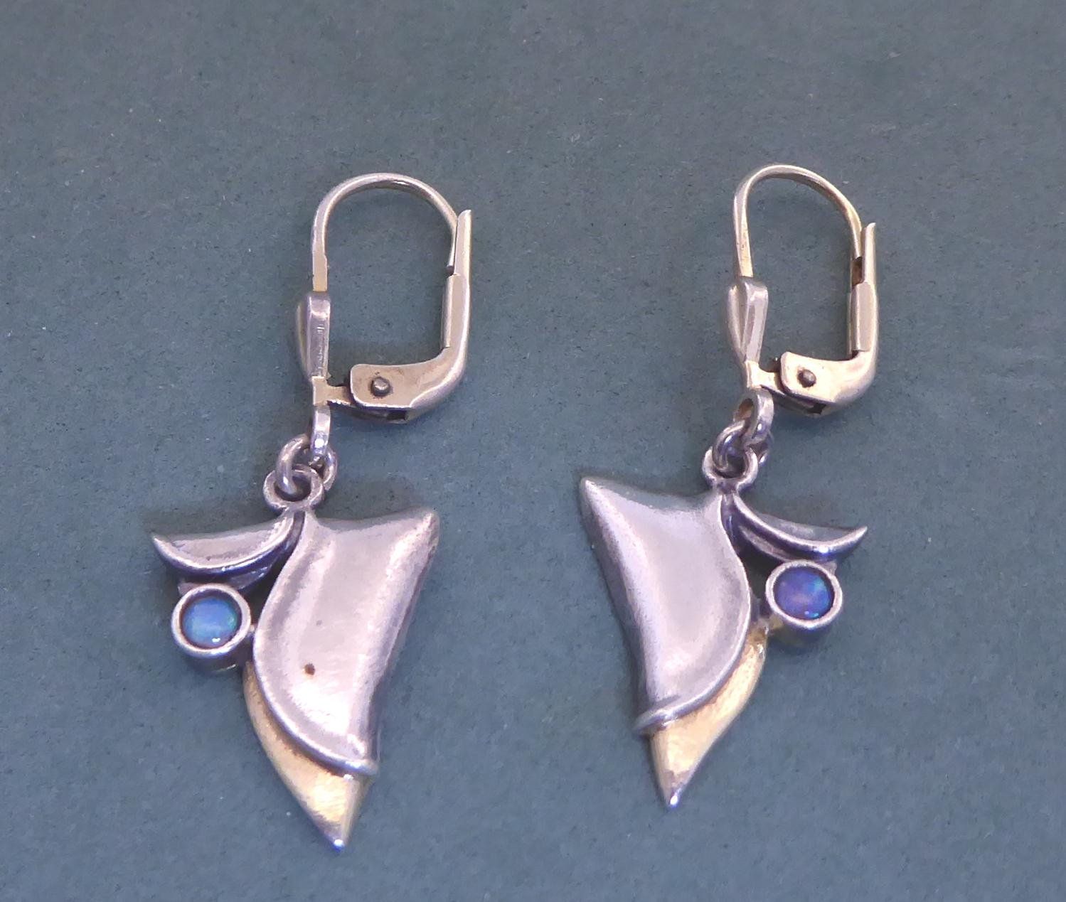 Orecchini pendenti & Orecchini a lobo: Ohr Ringe 925 Silber mit synthetischen Steinchen – Usato da Muri AG venduto da silvermouse007 2
