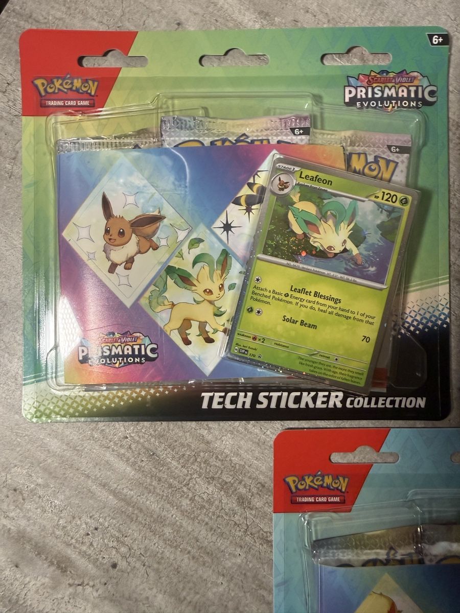 Pokémon Sammelbilder & Trading cards: Prismatic Evolutions Tech Sticker Collection Set 3x – Neu und originalverpackt aus Gandria von PokeBrothersCH 3