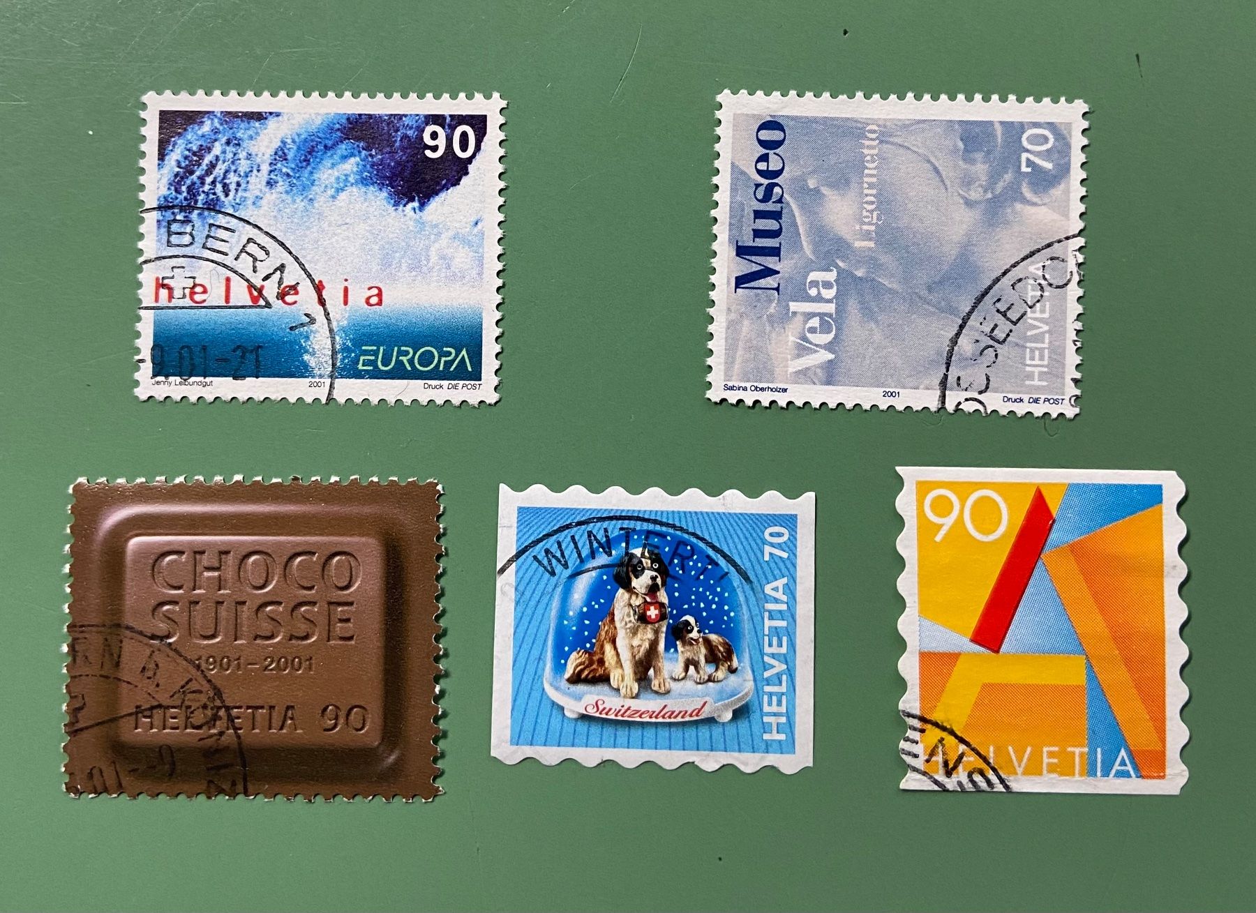 Alle Briefmarken: Schweizer Briefmarken: Chocosuisse u. andere 2001 – Gebraucht aus Münchringen von Hegelime-38