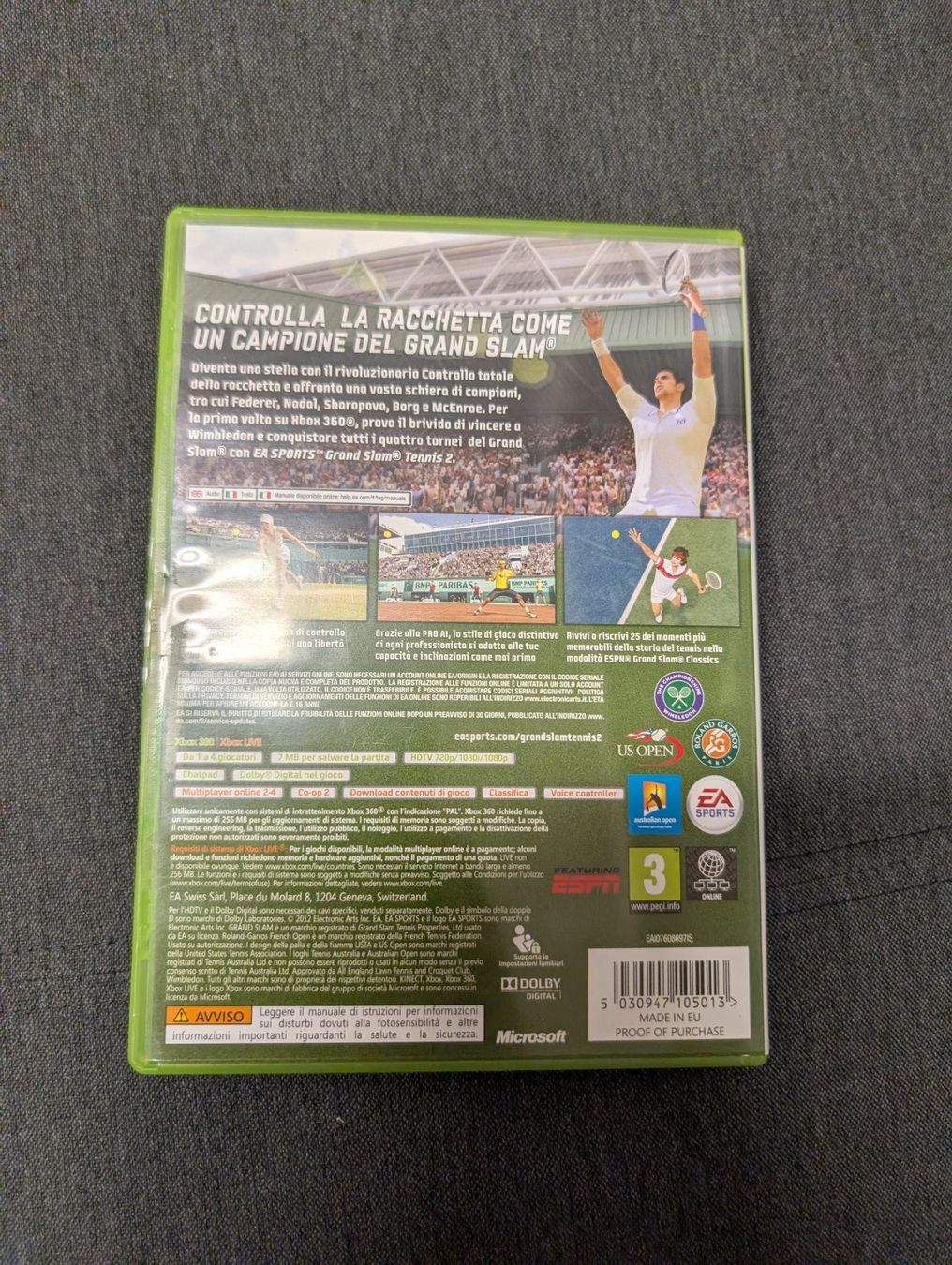 Giochi: Grand slam tennis 2 Microsoft xbox 360 – Usato da Giubiasco venduto da Ticinerd 1