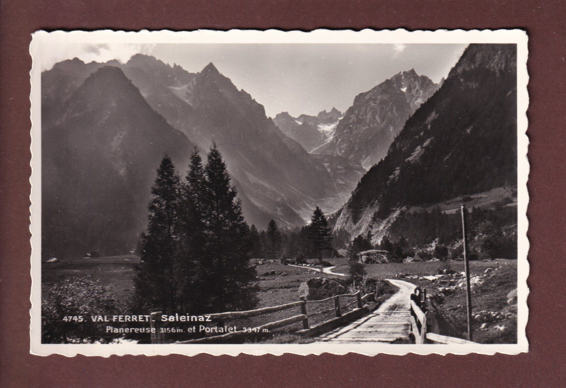 Cartoline postali: Val Ferret - SALEINAZ – Usato da Pully venduto da nicecards
