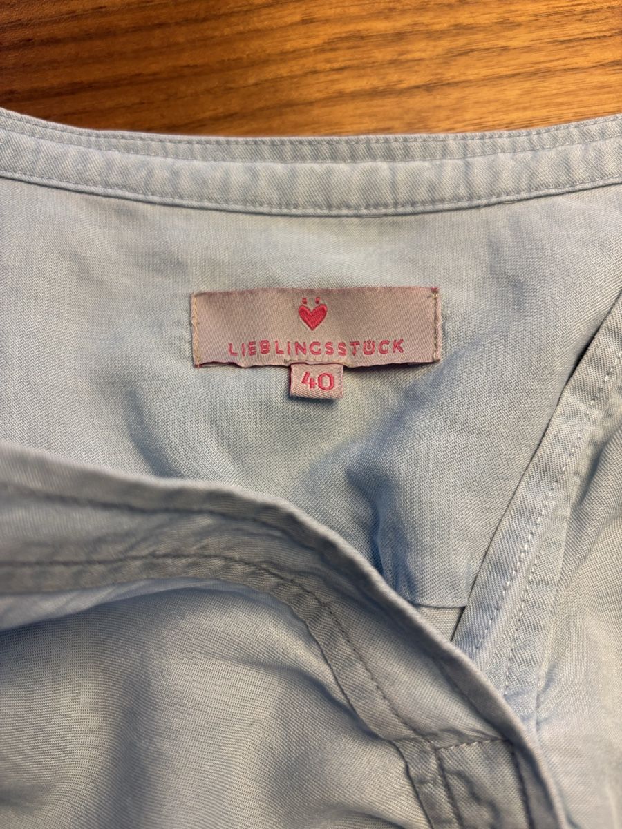Lieblingsstück Tuniche: Lieblingsstueck Tunika Bluse Gr. 40 Hellblau Lyocell – Usato da Rothenburg venduto da Momo1302 4