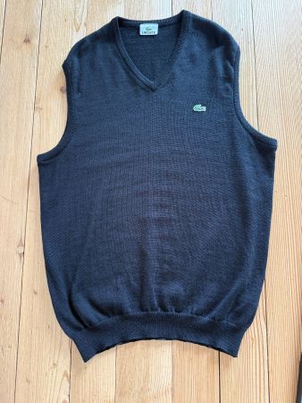 Debardeur Lacoste Wolle schwarz