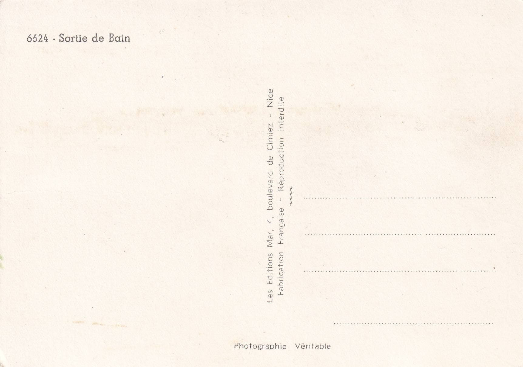 Cartoline postali: Badenixe (Sortie du bain) /bm – Usato da Hombrechtikon venduto da Rudolf07 1