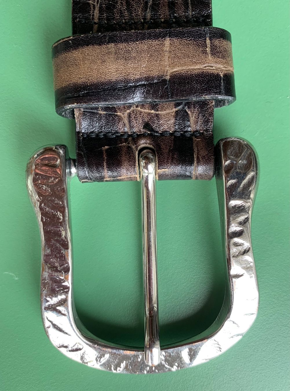 Gürtel: Ledergürtel braun, Western-oder Bohostil, 100cm – Gebraucht aus Wiesendangen von Babalegi 1