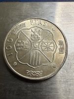 100 PTAS Silbermünzen 1966