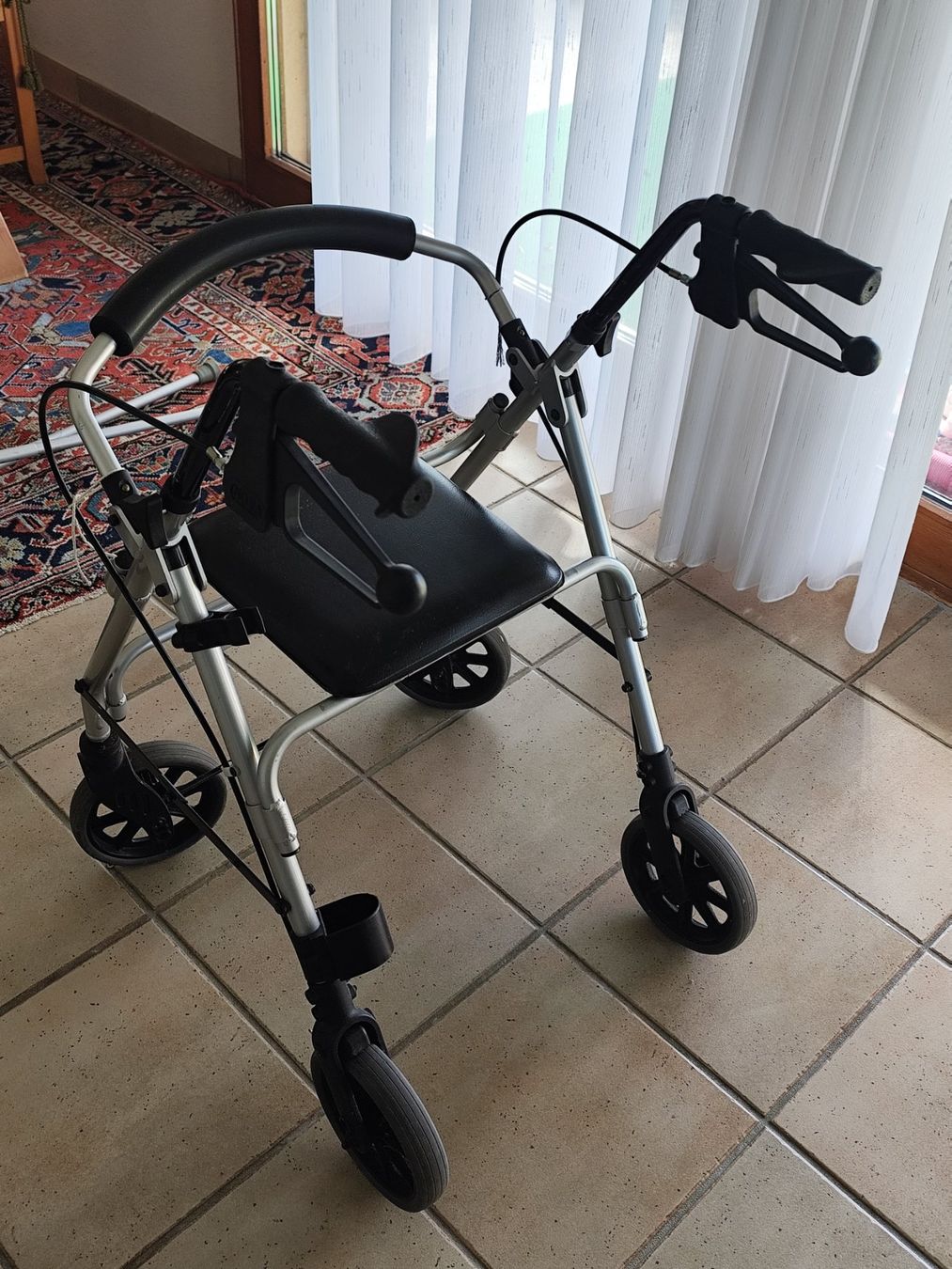 Ausili per la deambulazione: Rollator, guter Zustand mit Sitzmöglichkeit – Usato da Hunzenschwil venduto da Julie00 1