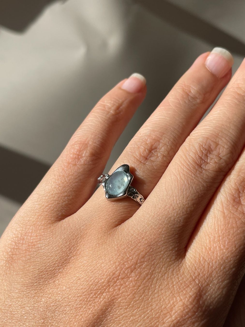 Bagues: 100 % echte rAquamarin-Ring – Edelsteinring – Neuf avec emballage d'origine à Schiers par sisikristall 1