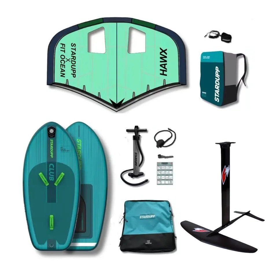 Planches de surf: Wingfoil Set: 5m2 - 135L Board - F2 carbon Foil - Wing – Neuf avec emballage d'origine à Küssnacht am Rigi par surfdeal